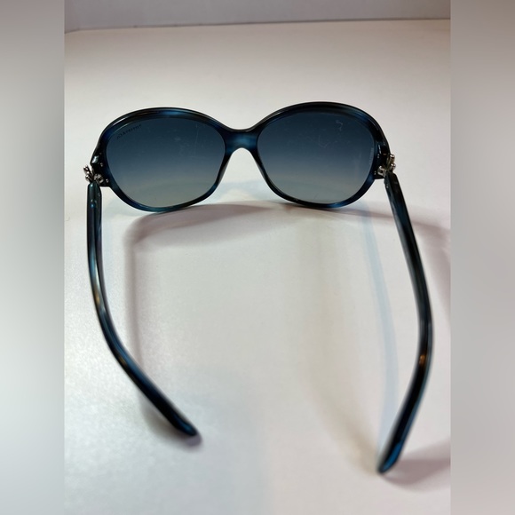 Tiffany & Co. Oval Havana Blue TF4068-B Sunglasses - Picture 3 of 8